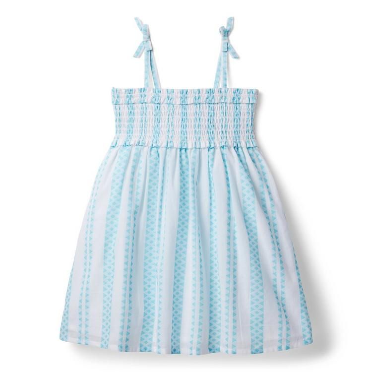 Geometric Stripe Smocked Sundress | Janie and Jack