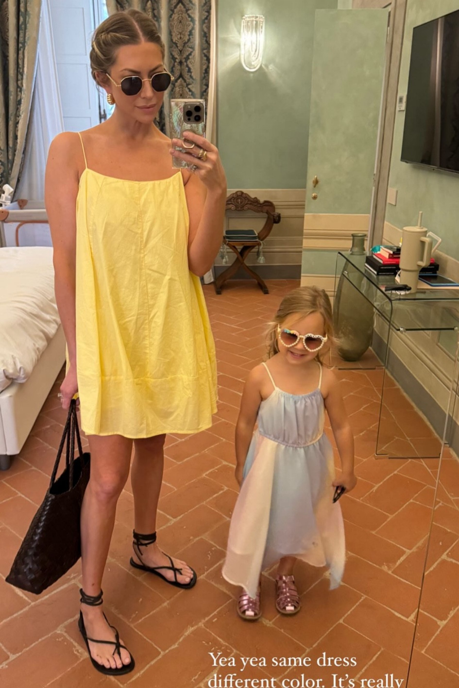 Stassi Schroeder  yellow linen spaghetti strap balloon mini dress #stassiSchroeder #CelebrityStyle

#LTKStyleTip #LTKFindsUnder100