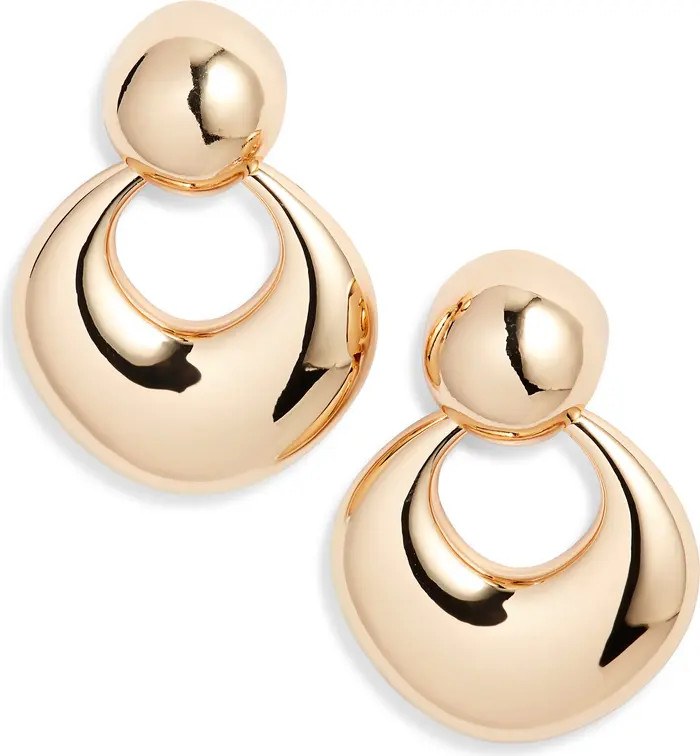 Polished Frontal Hoop Earrings | Nordstrom