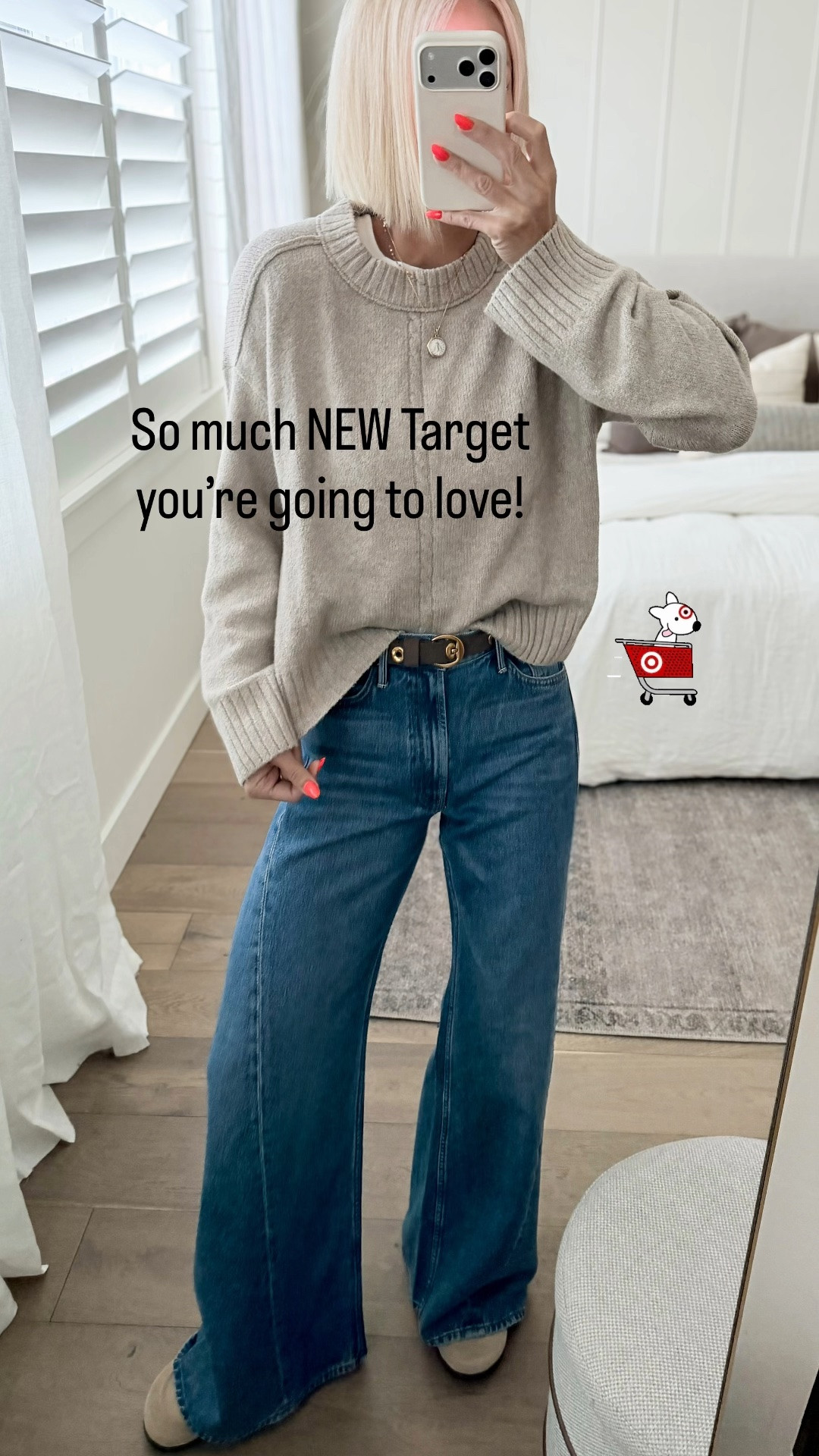 So many NEW @Target sweaters — this is one of my favorites! I grabbed it in blue too.
Fits tts or size up for an oversized fit.
Jeans fit tts— I linked the petite ones too!

#LTKmomlife #LTKootd #LTKOver40