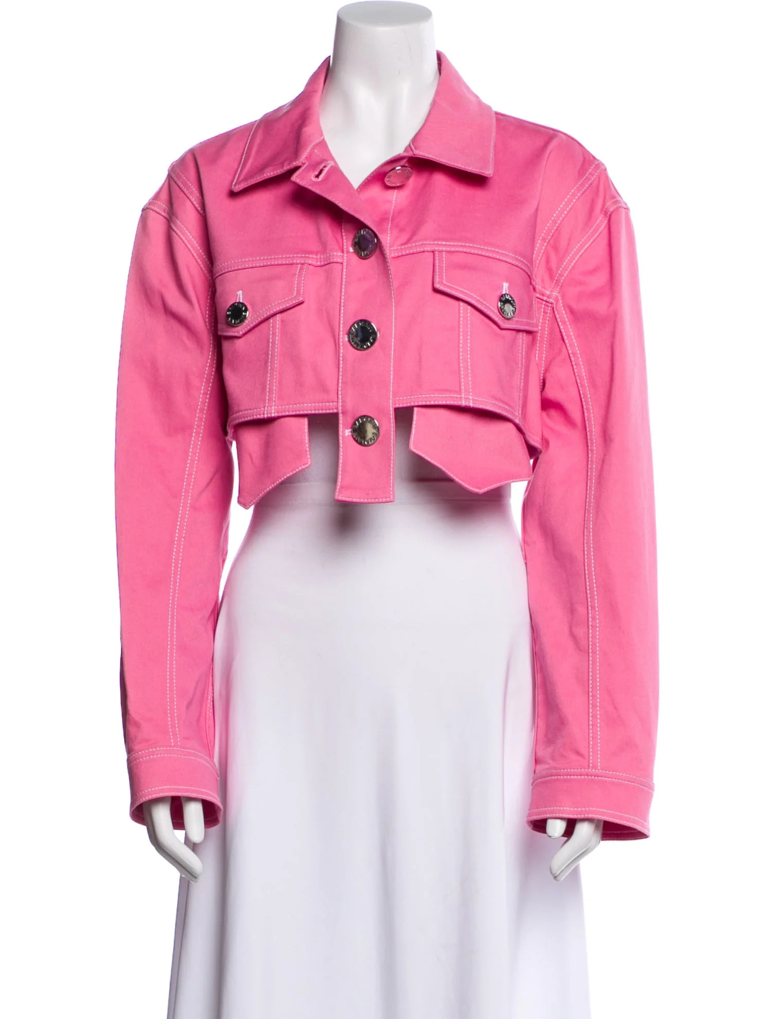 Balmain Denim Jacket w/ Tags - Pink Jackets, Clothing - BAM118276 | The RealReal | The RealReal