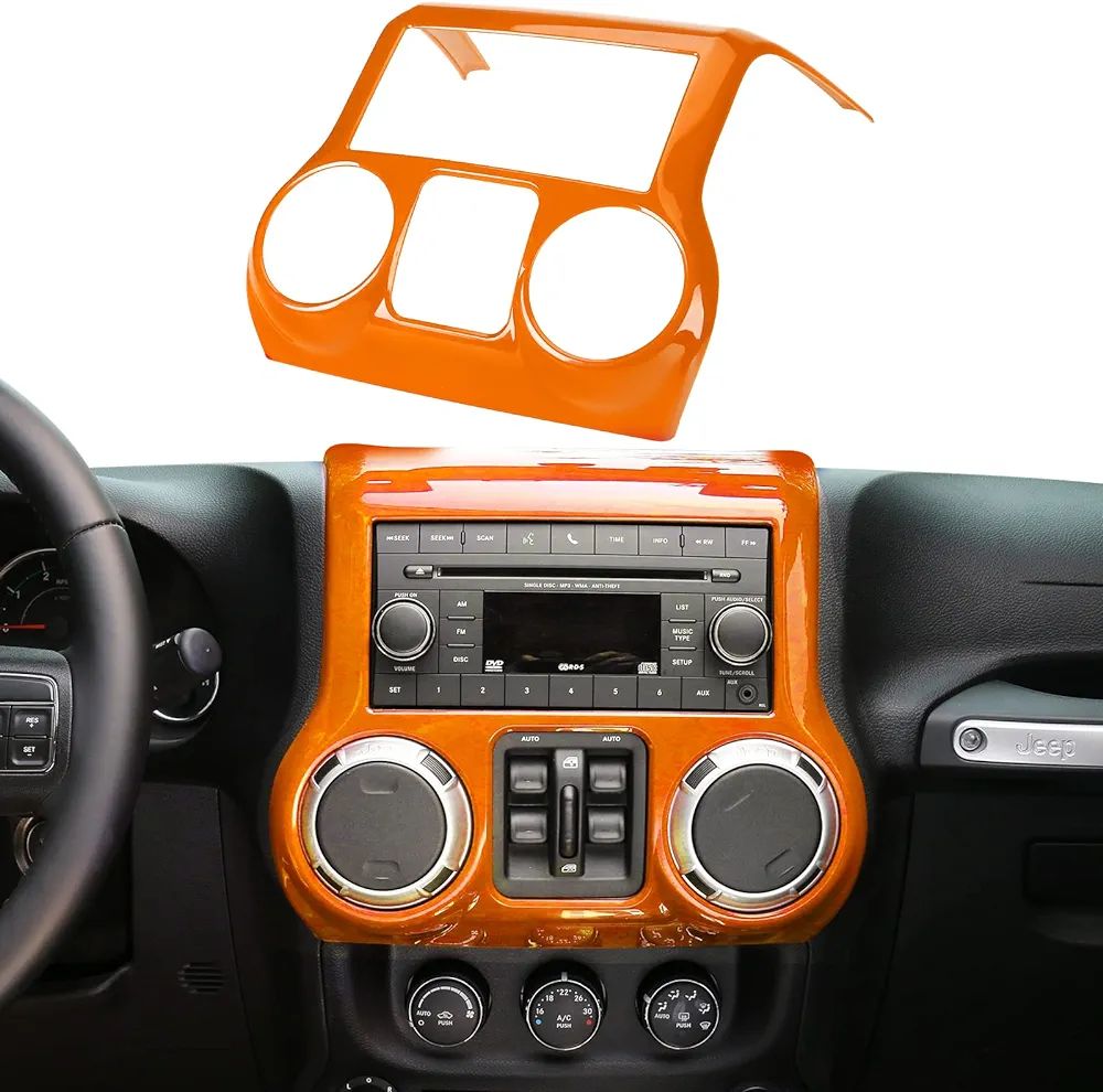 RT-TCZ for Jeep Interior Center Dashboard Control Panel Cover Trim Kit Decoration for Jeep Wrangl... | Amazon (US)
