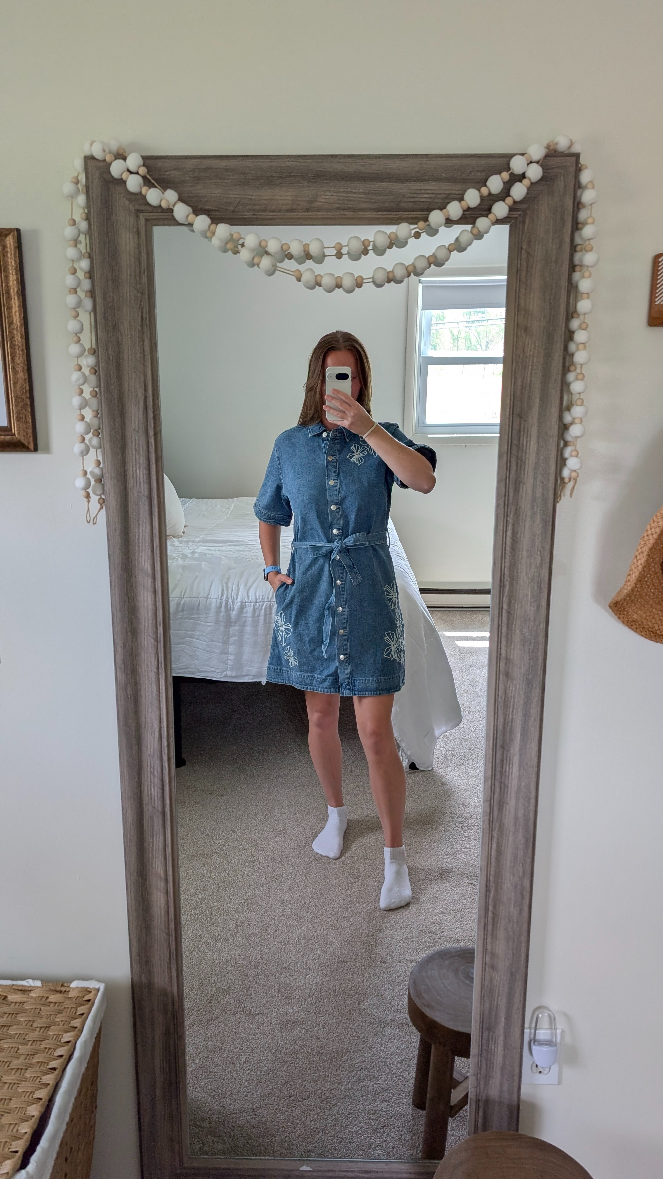 Obsessed with this denim dress from Walmart, size medium

#LTKootd #LTKmomlife #LTKgrwm