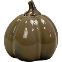 Four Candle 10cm Small Caramel Ceramic Pumpkin Ornament in Beige | Debenhams UK
