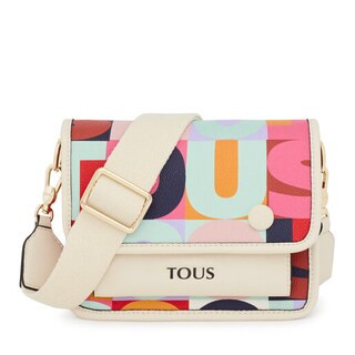 Small beige TOUS Mimic Audree Crossbody Bag | TOUS USA