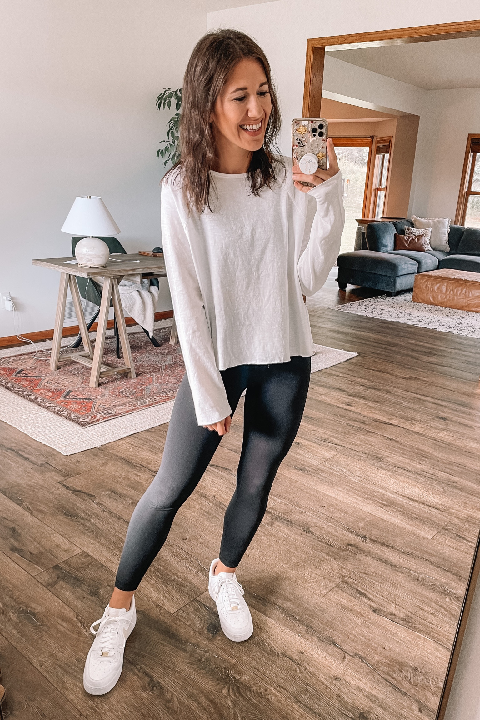 Target style long sleeve top, small
Amazon fashion leggings, small
Nike sneakers

Long sleeve tops
Fall outfits 
Target finds 
Cropped top
White sneakers 
Fall outfit
Casual outfit
Amazon finds
Nike Air Force one sneakers 


#LTKstyletip #LTKunder50 #LTKSeasonal