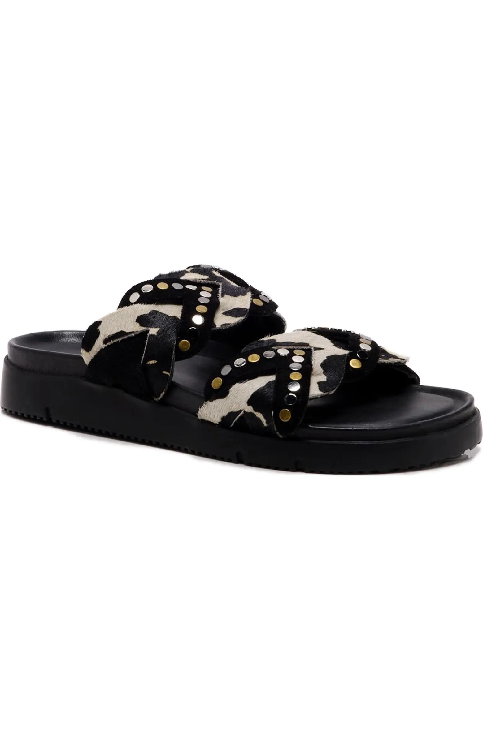 Free People Leo Genuine Calf Hair Sandal (Women) | Nordstrom | Nordstrom