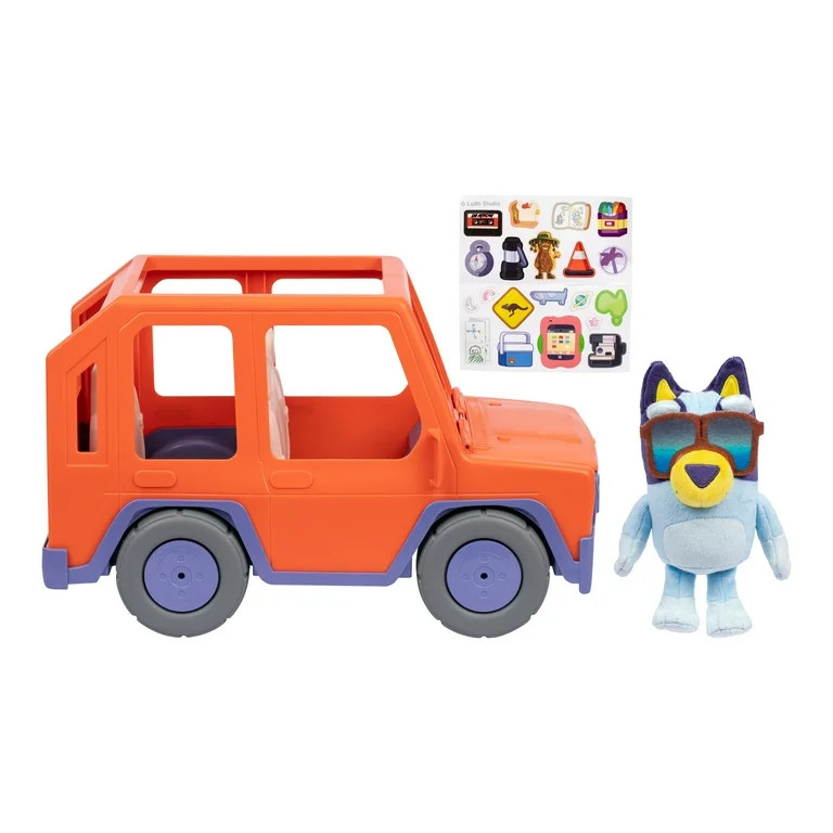 Bluey Buddies Big Heeler 4WD, Take Your Bluey Plushies for A Ride in the Mega Sized Heeler 4WD, C... | Walmart (US)