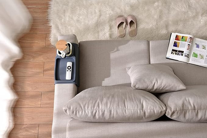 Couch Cup Holder Tray, Elimiko Silicone Anti-Spill and Anti-Slip Couch Drink Holder, Strong and W... | Amazon (US)