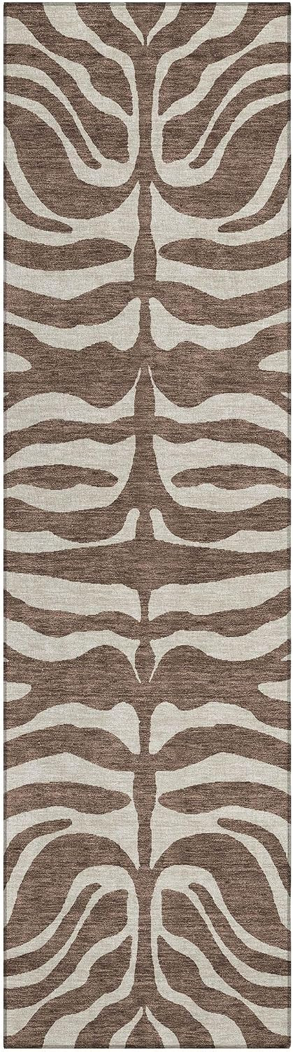 Addison Rugs Chantille ACN1042 Brown 2'3" x 7'6" Indoor Outdoor Runner Rug, Machine Washable, Stain Resistant, Easy Clean, Non Shedding, Hallway, Laundry, Patio, Kitchen Rug | Amazon (US)