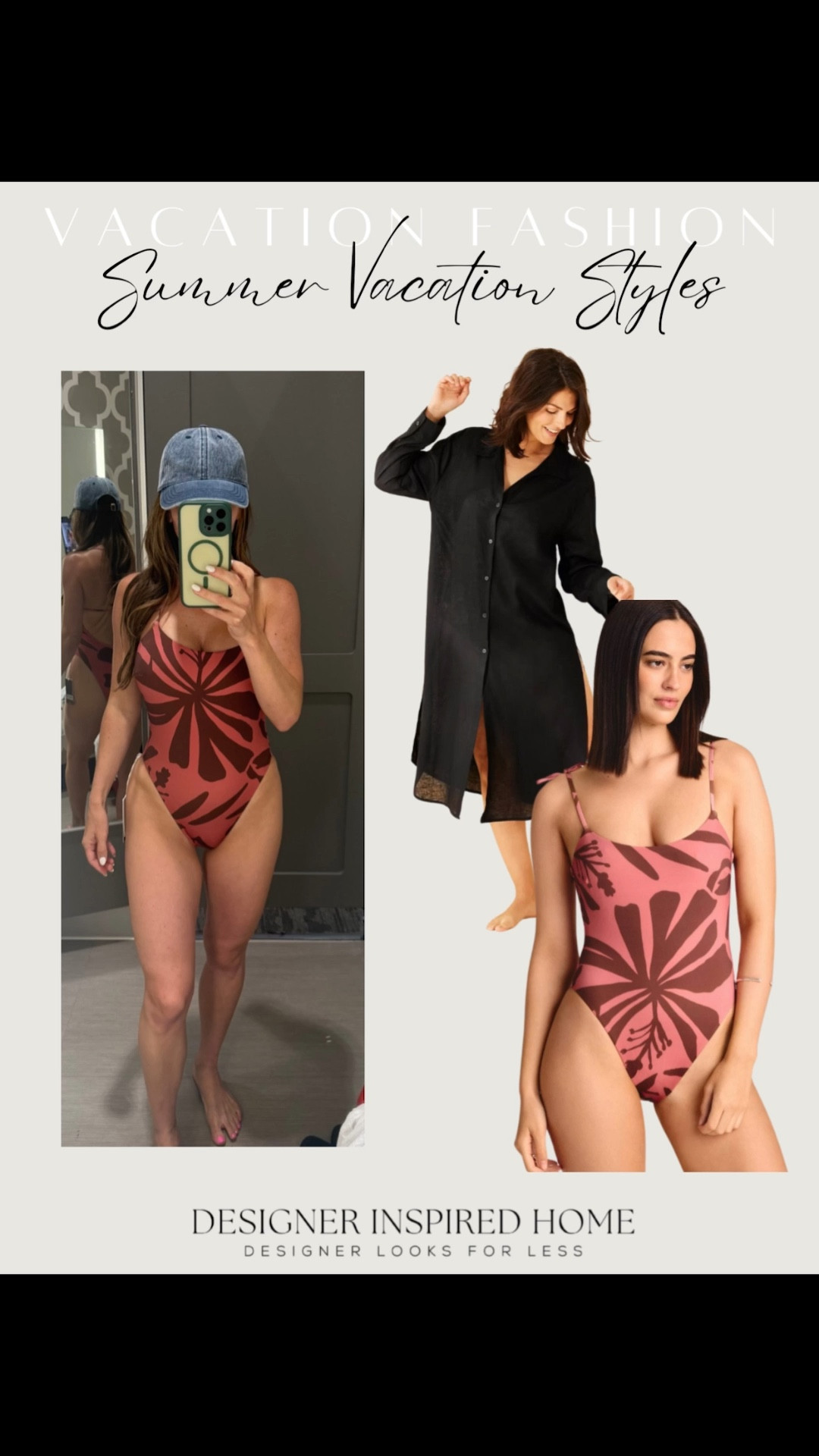 Target vacation look! Love this suit material and the back is so pretty!

#LTKSwim #LTKTravel #LTKOver40