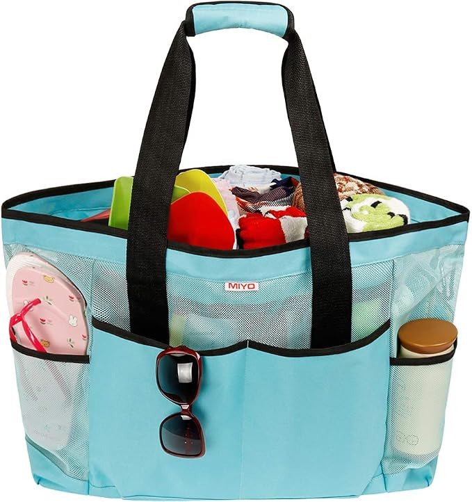 Mesh Beach Bag -Extra Large Beach Tote Bag - Grocery & Picnic Tote Travel Bags | Amazon (US)