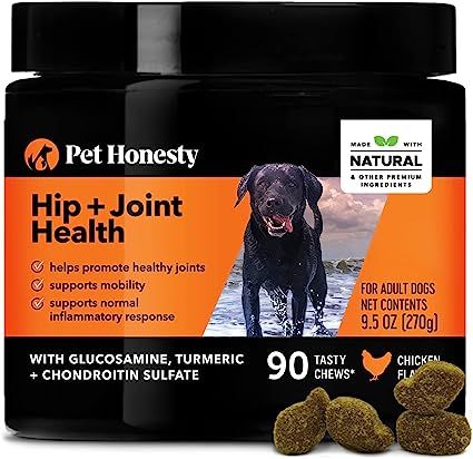 PetHonesty Hip & Joint Health - Dog Joint Supplement Support for Dogs with Glucosamine Chondroiti... | Amazon (US)