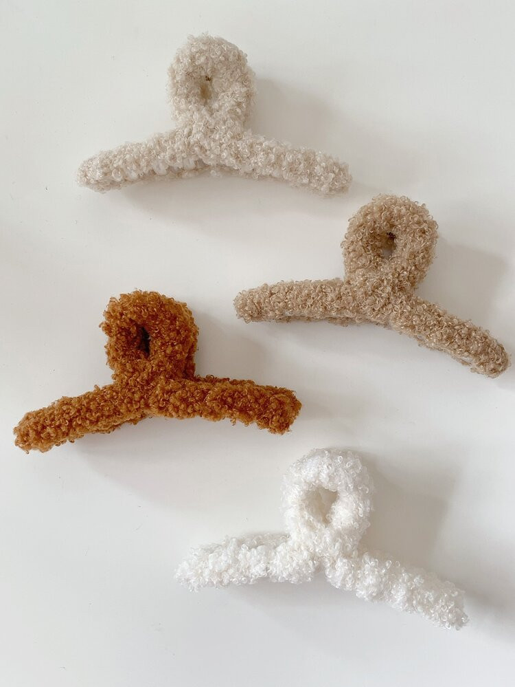 4pcs Solid Hair Claw | SHEIN