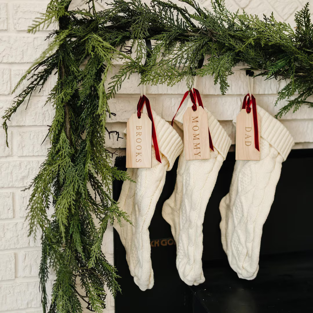 Personalized Stocking Name Tags, Personalized Stocking Tags, Christmas Stocking Tags, Personalize... | Etsy (US)