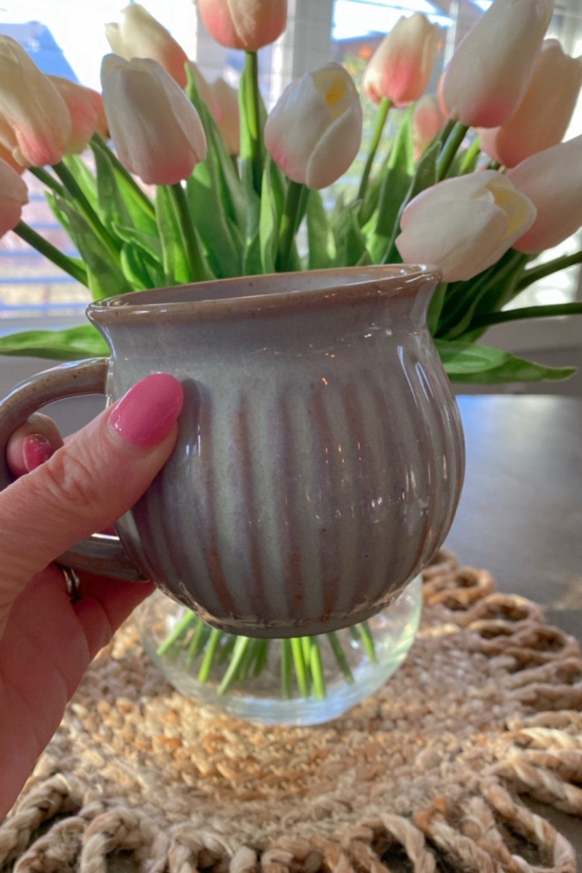 Loving my new mug! 💕 Such a cute shape and glaze  

#LTKfindsunder50 #LTKhome #LTKSeasonal
