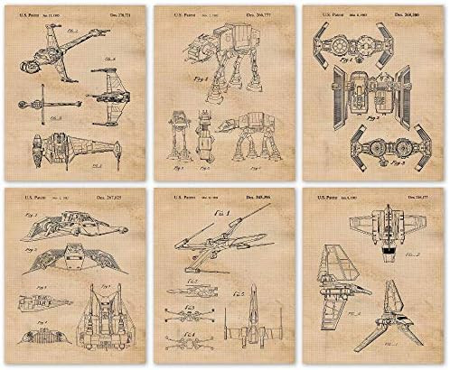 Star Vessels Gifts Under 20 - Set of 8 Wall Art Prints (8x10) for Men Boys Women Bathroom Bedroom Ro | Amazon (US)