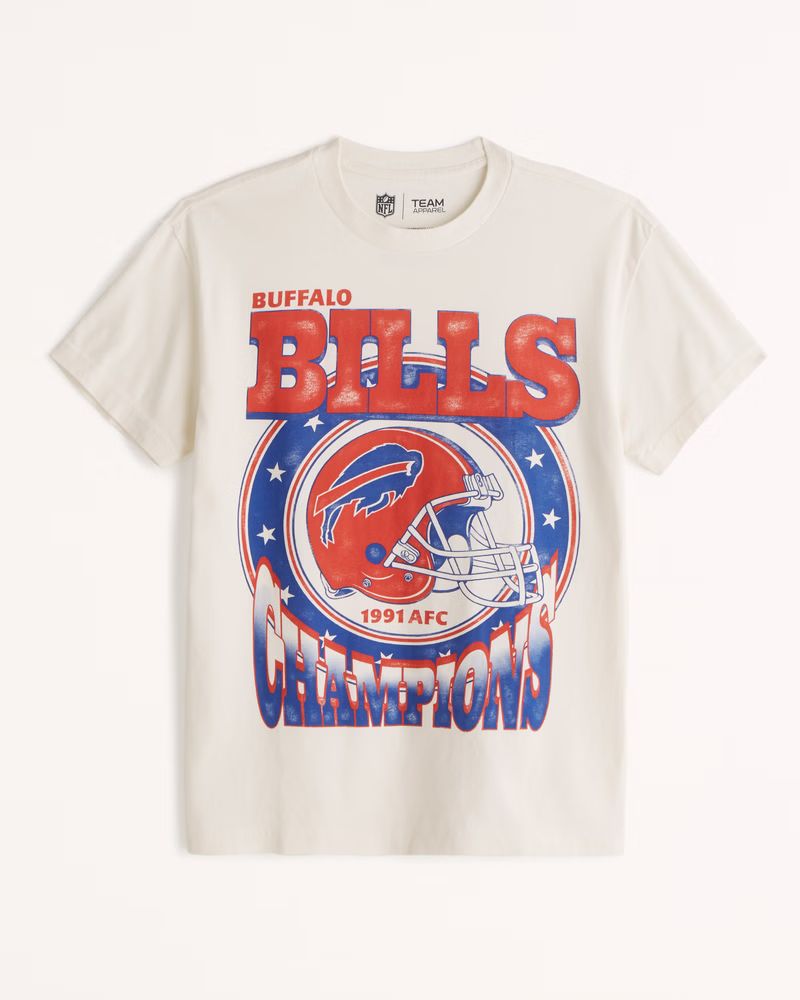 Abercrombie & Fitch Men's Buffalo Bills Graphic Tee in Off White - Size XS TLL | Abercrombie & Fitch (US)
