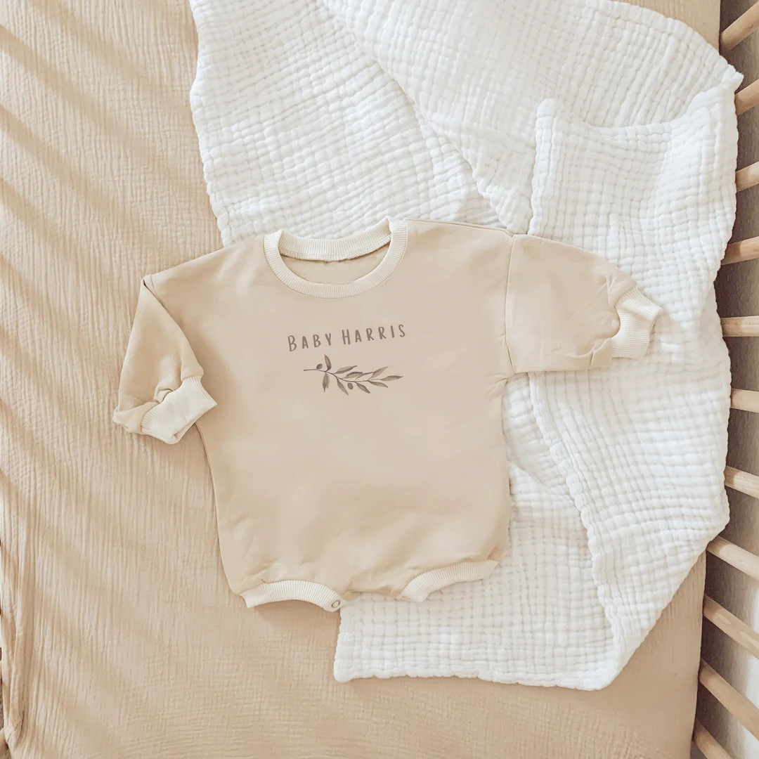Neutral Baby Romper, Bubble Romper, Custom Baby Sweatshirt, Coming Home Outfit, Neutral baby Swea... | Etsy (US)