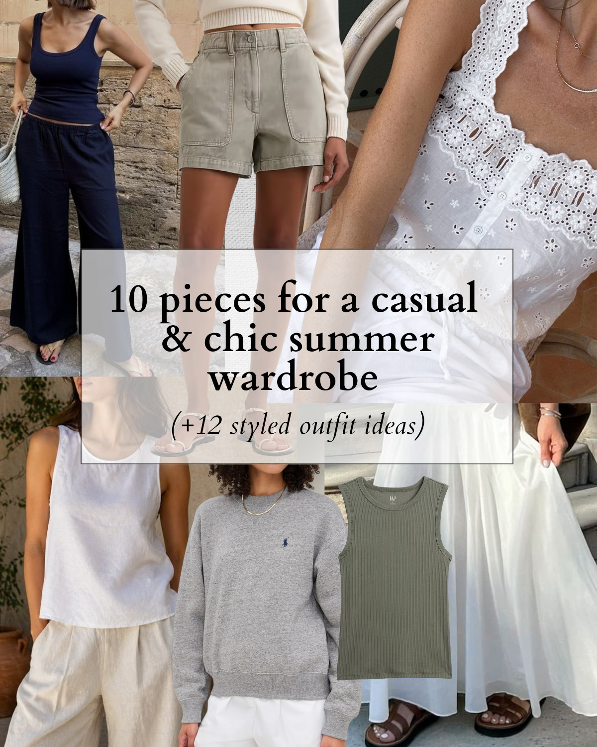 10 casual & chic pieces for summer 

summer capsule / casual and chic summer outfits / linen pull on shorts / denim shorts / maxi skirt outfit / barrel pant outfits / poplin tanks  

 #LTKSeasonal