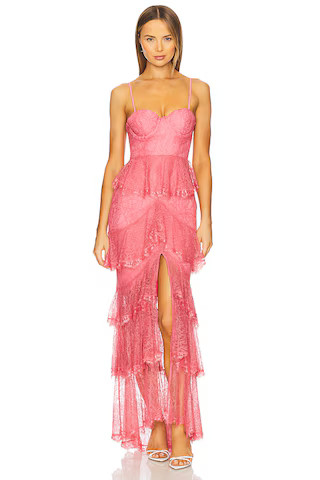 MAJORELLE Zelda Fitz Gown in Passionfruit Pink from Revolve.com | Revolve Clothing (Global)