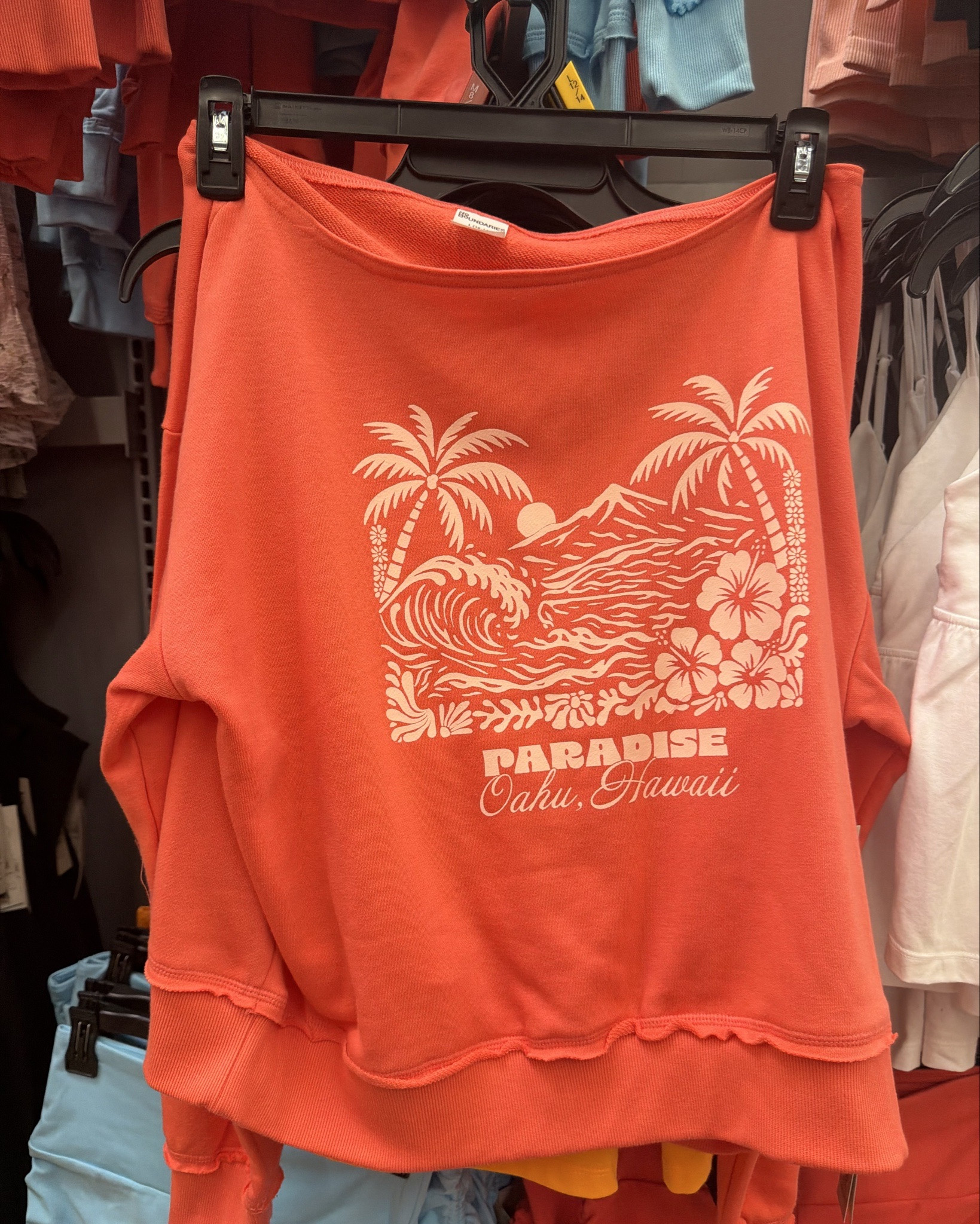 ☀️ Summer sweater find under $13?! YES please 🙌

These off-the-shoulder graphic sweatshirts are giving beachy vacation vibes and I cannot believe the price!! The raw hem, relaxed fit, and fun summer colors make them so easy to throw on with shorts, denim, or over a swimsuit after the beach. 🌊🌴

Such a cute lightweight layer for cool summer nights — linking both colors before they’re gone!

#LTKFinds #LTKUnder50 #SummerStyle #AffordableFashion #BeachStyle #SummerFit 

#LTKTravel #LTKSeasonal