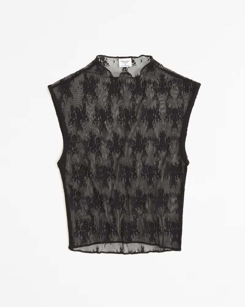 Lace Shell Top | Abercrombie & Fitch (US)