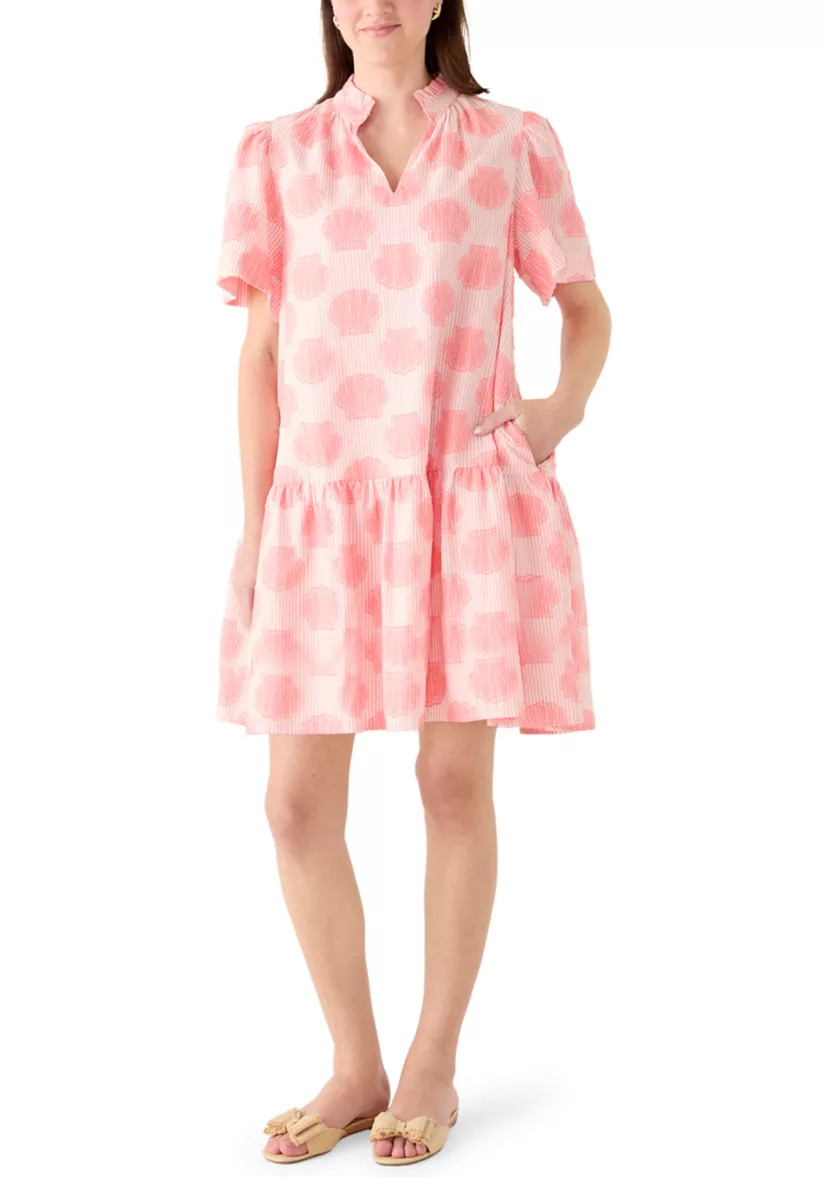 Women's Sleeveless Notch Neck Print Mini Dress | Belk