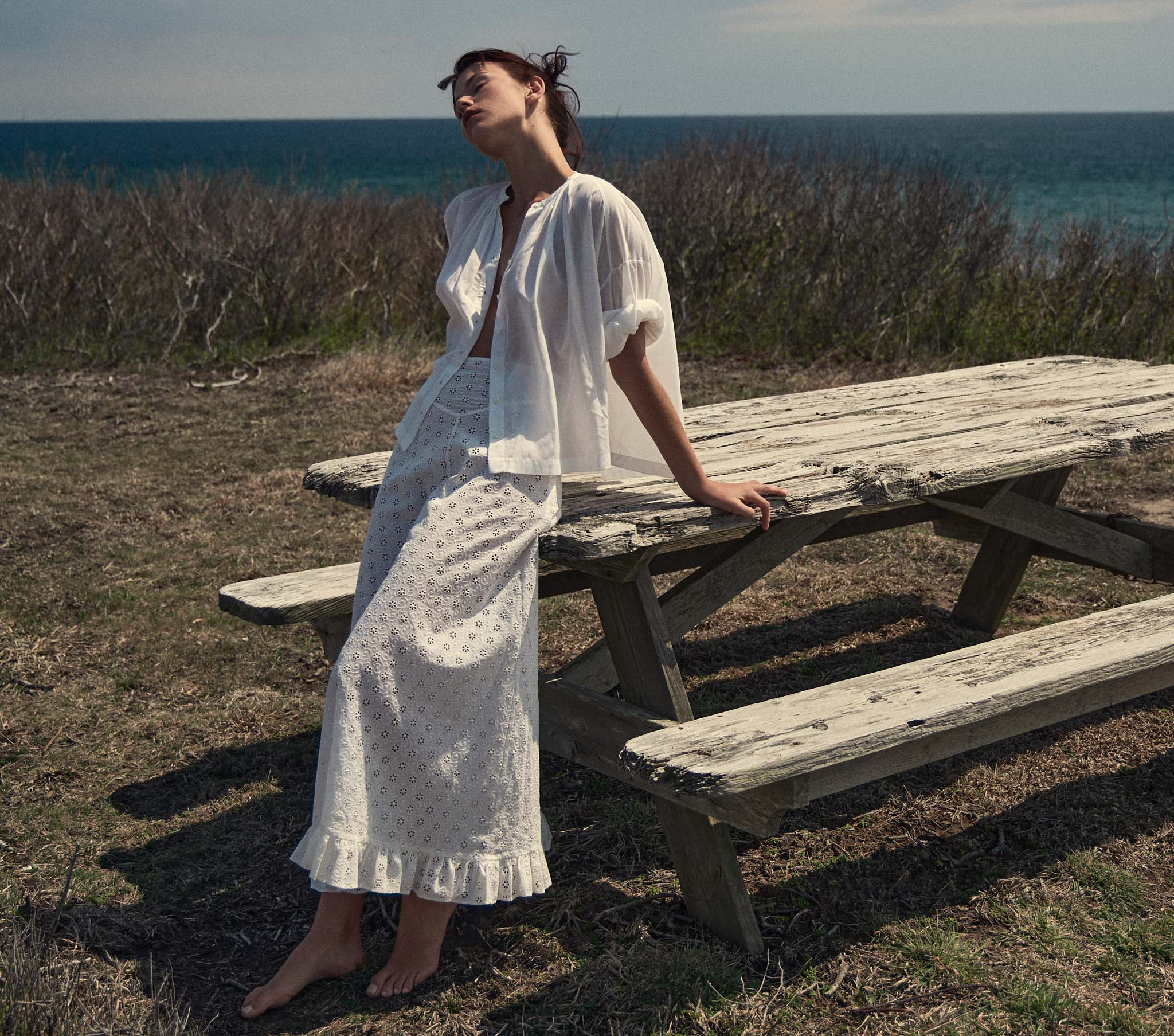 Rieti Skirt - Salt | DÔEN | DOEN