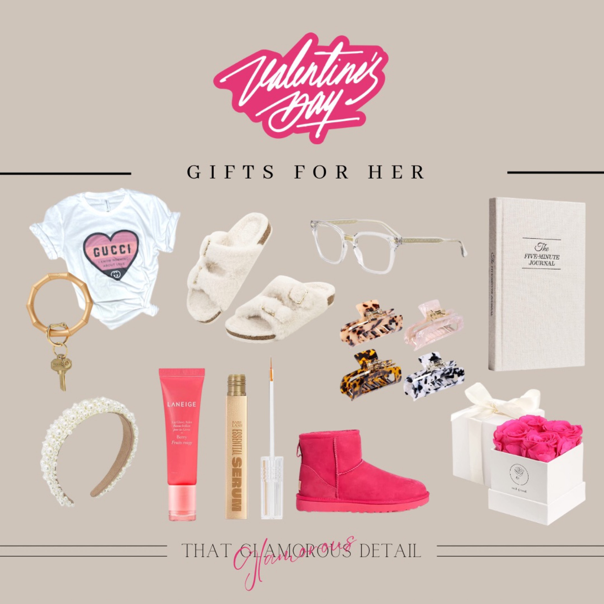 Valentine’s Day Gifts for her! 💗


#miniuggs #FoundItOnAmazon #slippers #musthaves #headbands #lips #eyelashes 
#hairclips #guccihlasses #bluelightglasses #flowers #keys #journal #fiveminutejournal #mama #giftsforher

#LTKGiftGuide #LTKshoecrush #LTKSeasonal