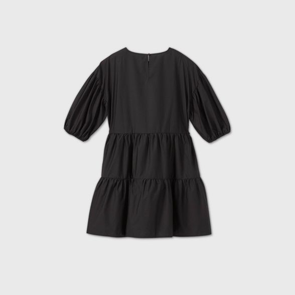 Women's Puff Short Sleeve Tiered Dress - A New Day™ | Target