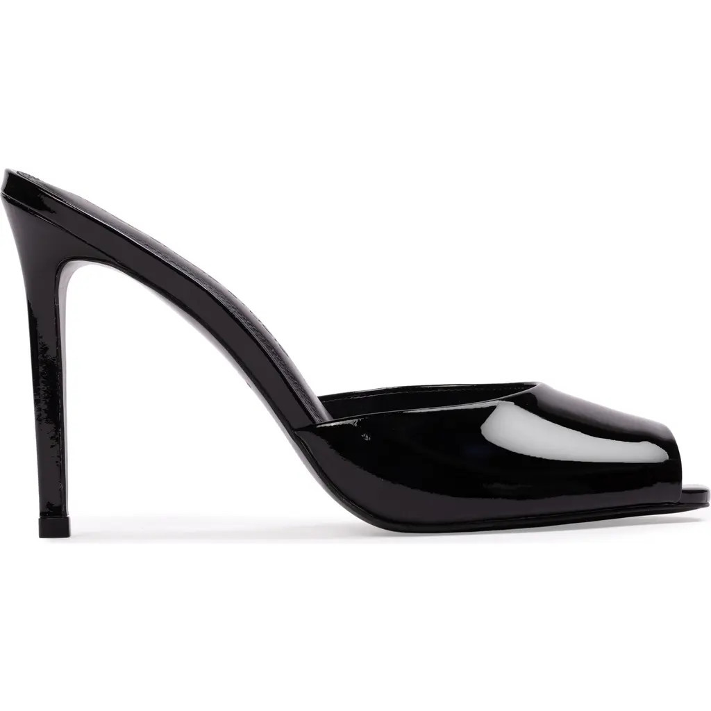 BLACK SUEDE STUDIO Uma 100 Mule in Black Patent Leather at Nordstrom, Size 37.5 | Nordstrom
