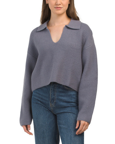 Samira Collared Sweater for Women | Polyester/Nylon/Acrylic | Marshalls