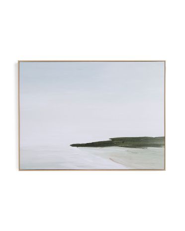 40x30 Coastal Winter Framed Canvas Wall Art | Marshalls