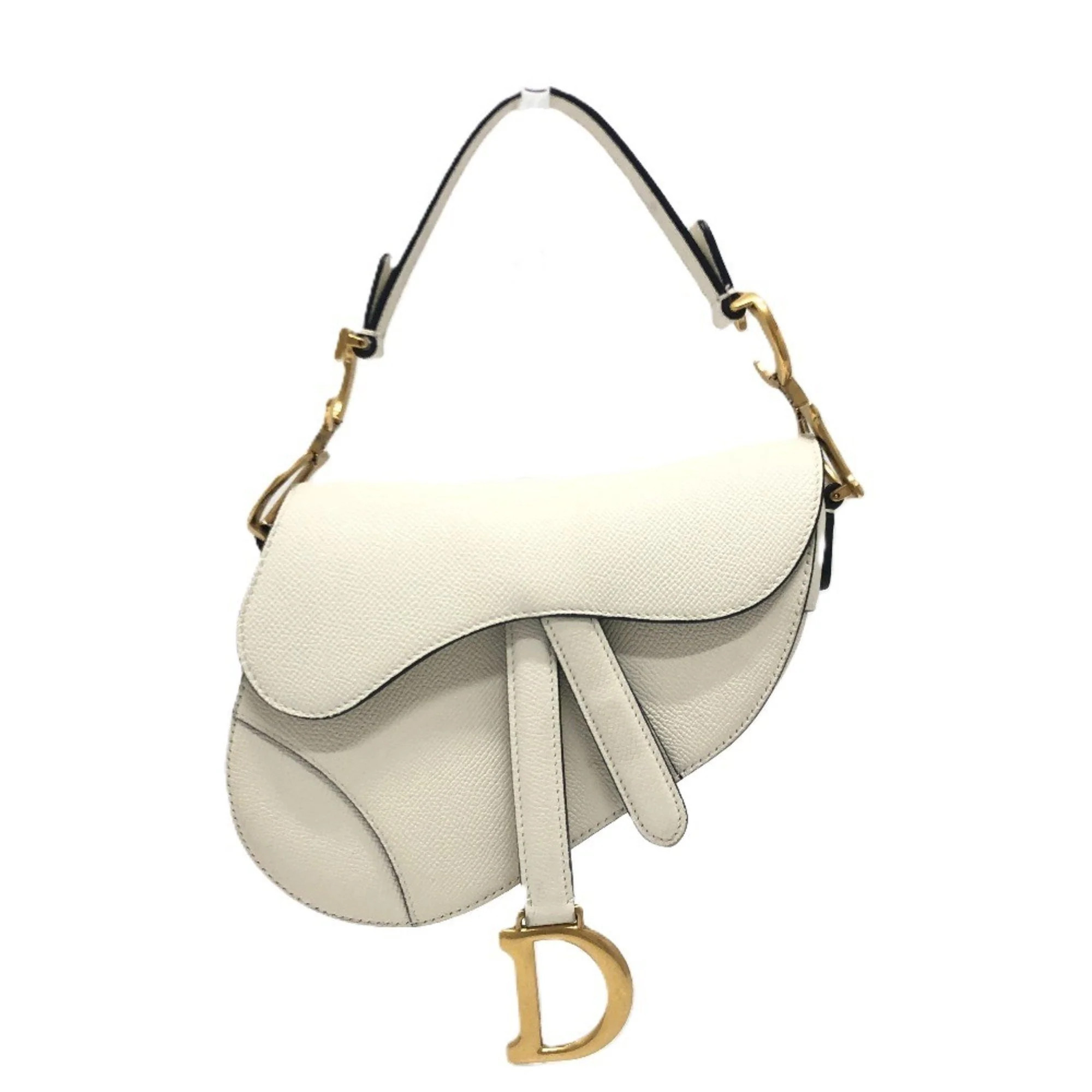 Christian Dior Leather Saddle Bag Shoulder Bag (Pre-Owned) | Shop Simon