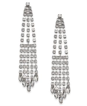 Nina Silver-Tone Crystal Chandelier Earrings | Macys (US)