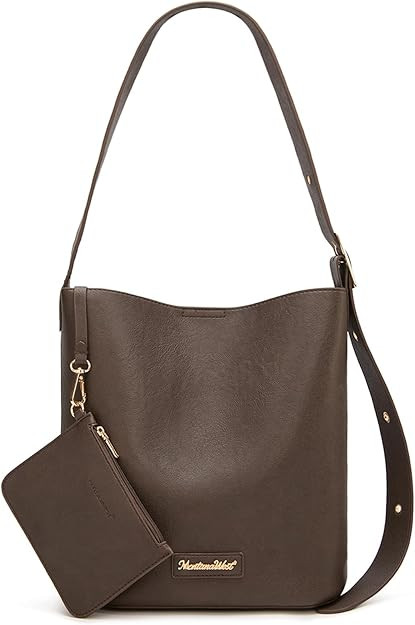 Montana West Medium Hobo Bags for Women with Coin Purse, Soft PU Leather Bucket Shoulder Ladies H... | Amazon (US)