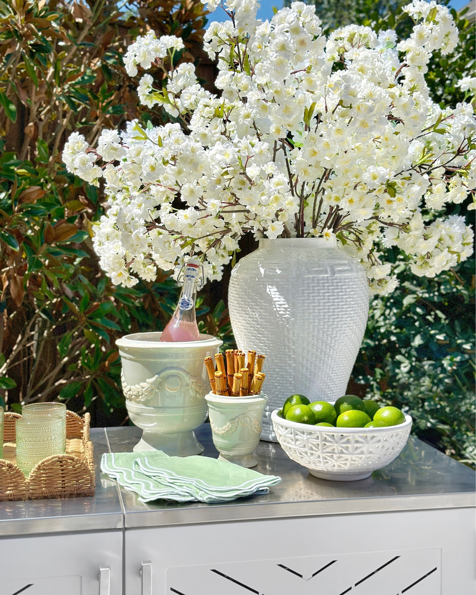 Prettiest mini French planters double as an ice bucket and utensil holder 💗

#LTKFindsUnder50 #LTKSummerSales