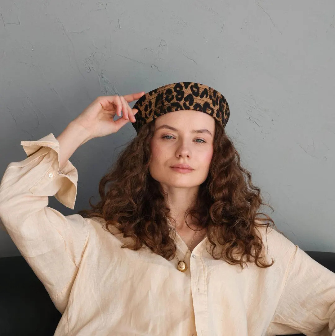 Cotton Leopard Print Sailor Hat for Spring and Summer | Etsy (Global)