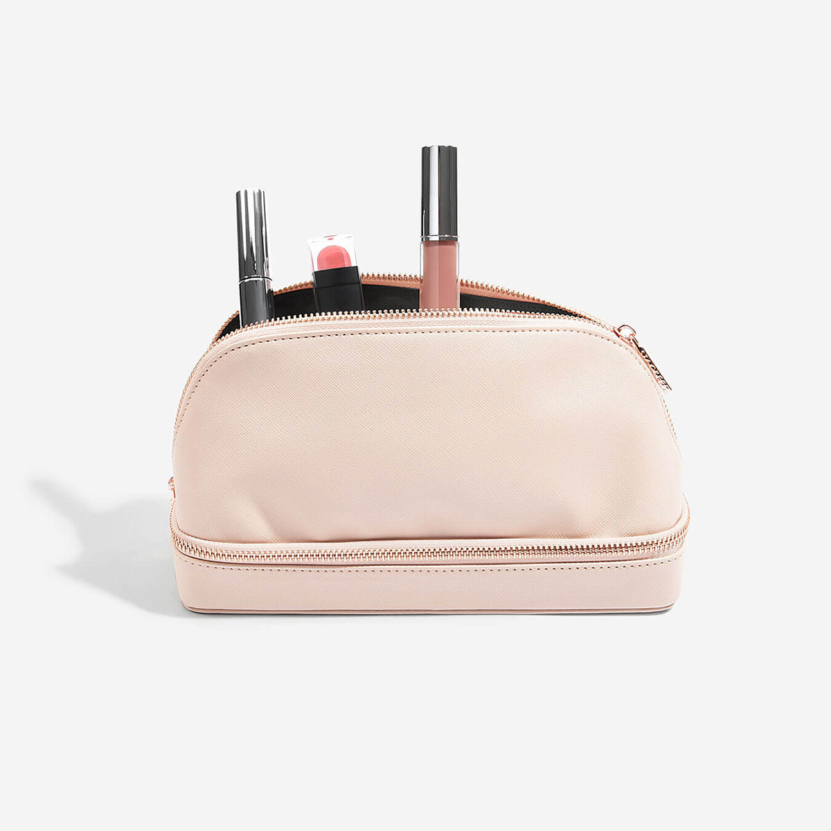 Stackers Makeup Bag Blush | The Container Store