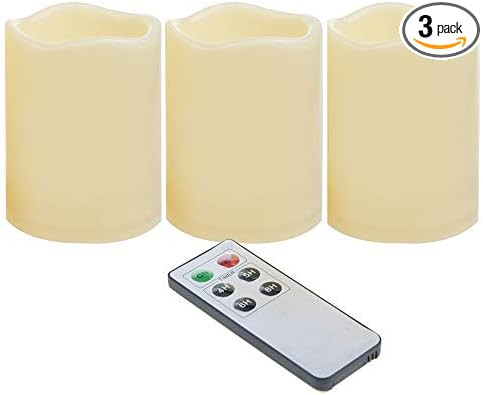 CANDLE CHOICE Waterproof Outdoor Battery Operated Flameless Candles with Remote Timer Plastic Fli... | Amazon (US)