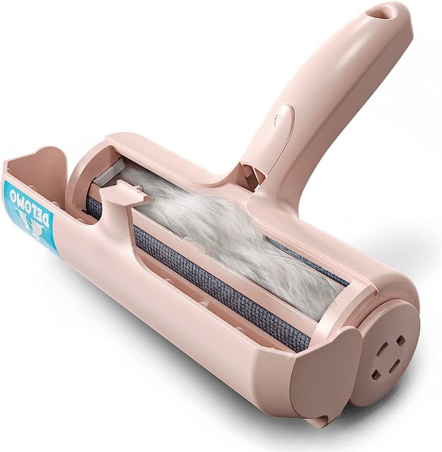 DELOMO Pet Hair Remover Roller - Dog & Cat Fur Remover with Self-Cleaning Base - Efficient Animal... | Amazon (US)