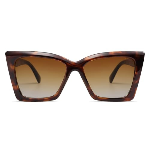 SOJOS Trendy Oversized Cateye Sunglasses Womens UV400 Large Designer Shades Lentes De Sol Para Mu... | Amazon (US)