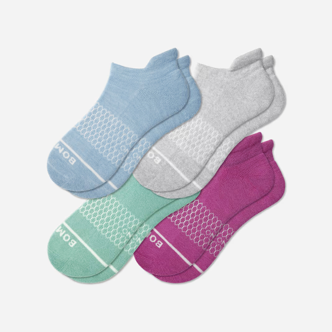 Women's Merino Wool Blend Ankle Sock 4-Pack | Bombas