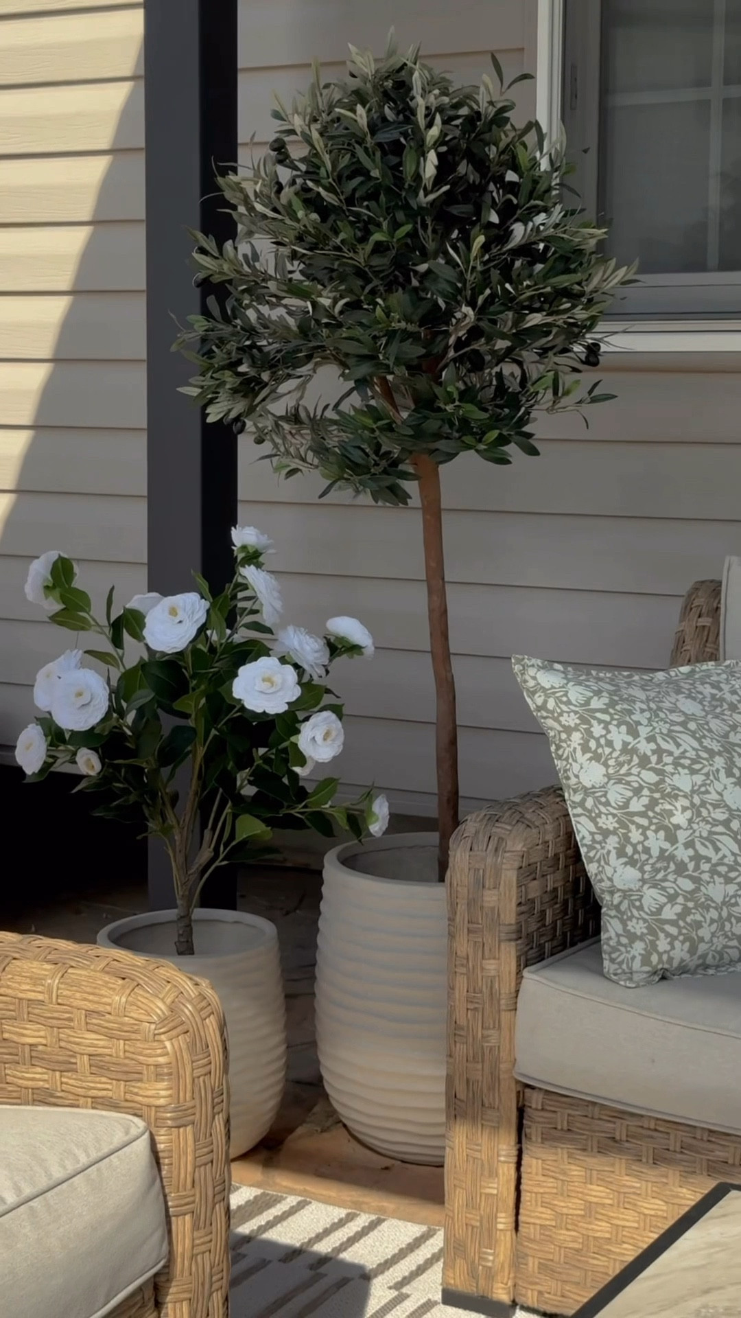 #ad Faux outdoor plants from @Wayfair!

#wayfair #wayfairpartner 
patio decor, outdoor living, Wayfair finds, home decor, porch decor, faux olive tree, faux flowers, spring decor

#LTKHome