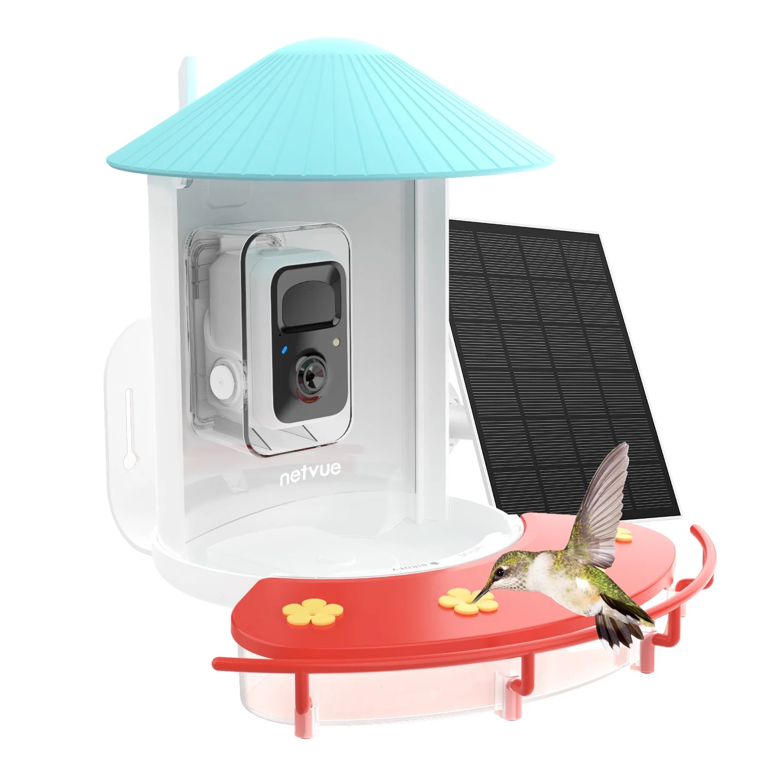 Hummingbird Feeder with Camera, Netvue Birdfy Outdoor Hummingbird Watching with Solar Powered Ide... | Walmart (US)