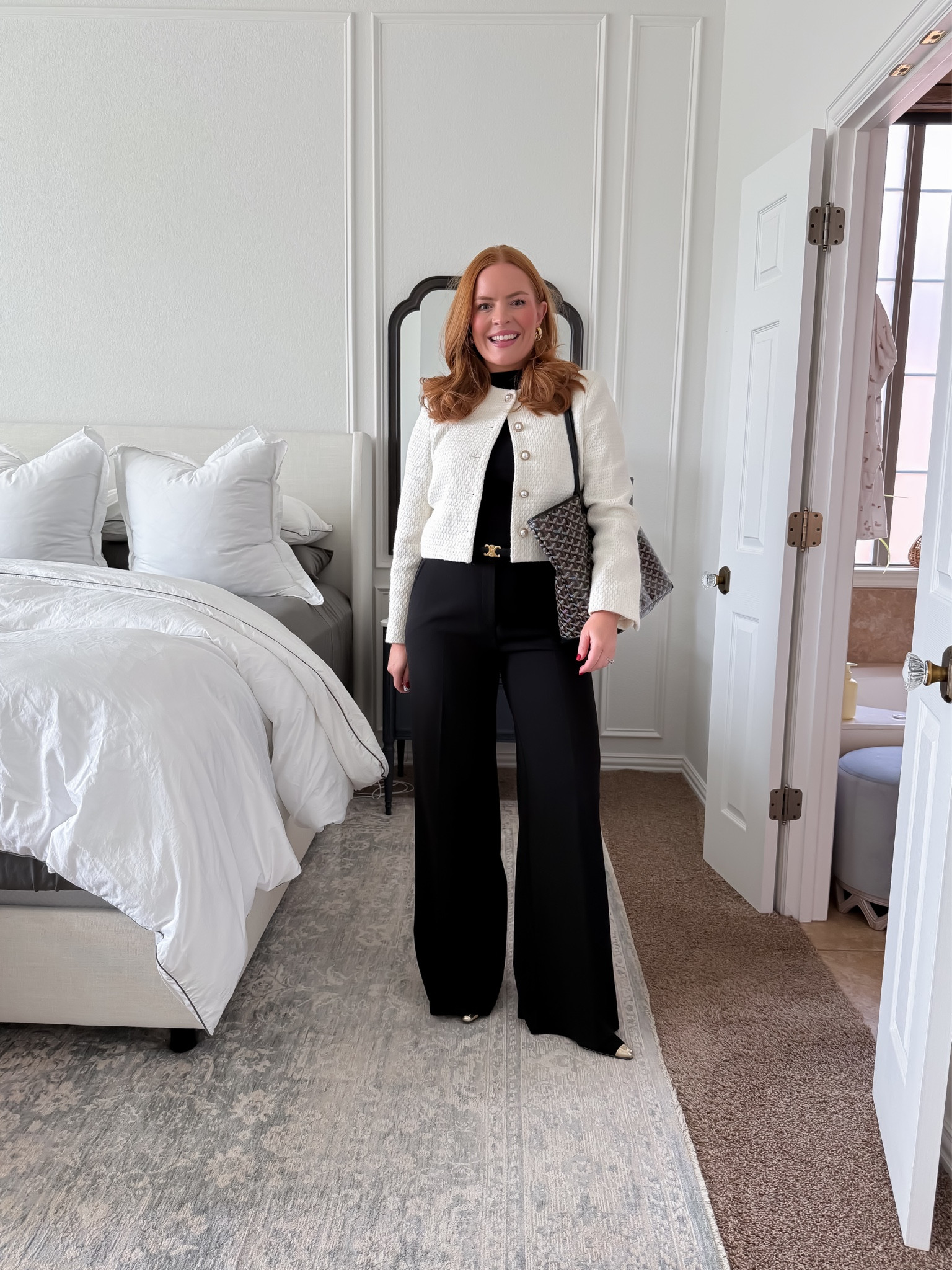 My go-to power outfit for conference days ✨
A cropped jacket + high-waist wide-leg pant = petite-friendly proportions.

Sizing: jacket S | top S | pants 6 | heels TTS

#LTKworkwear #conferenceoutfit #widelegtrousers #petiteworkwear #powerdressing #corporatestyle #chicworkoutfit #classicwardrobe #officestyle #neutrallook

#LTKWorkwear #LTKootd #LTKmomlife