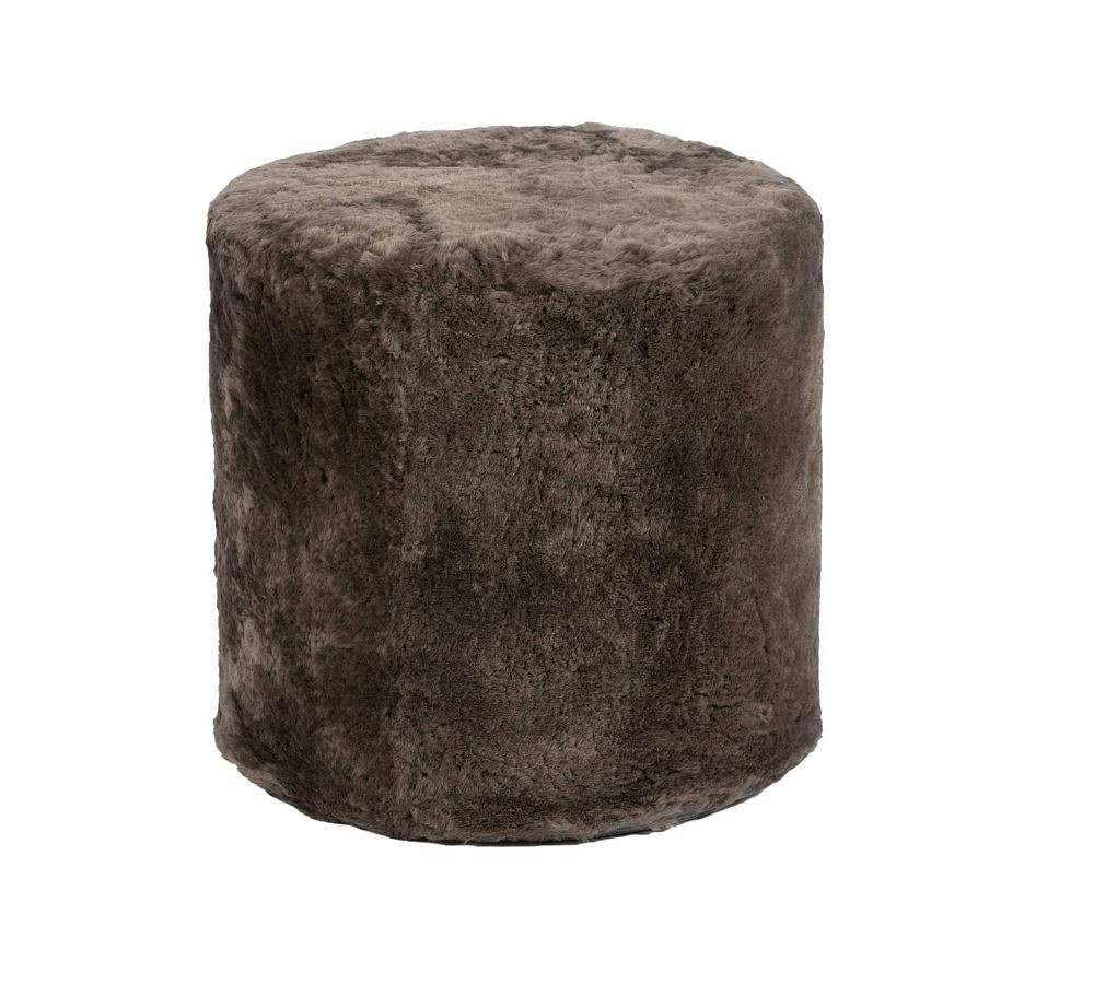 Bela Shortwool Sheepskin Pouf | Pottery Barn (US)