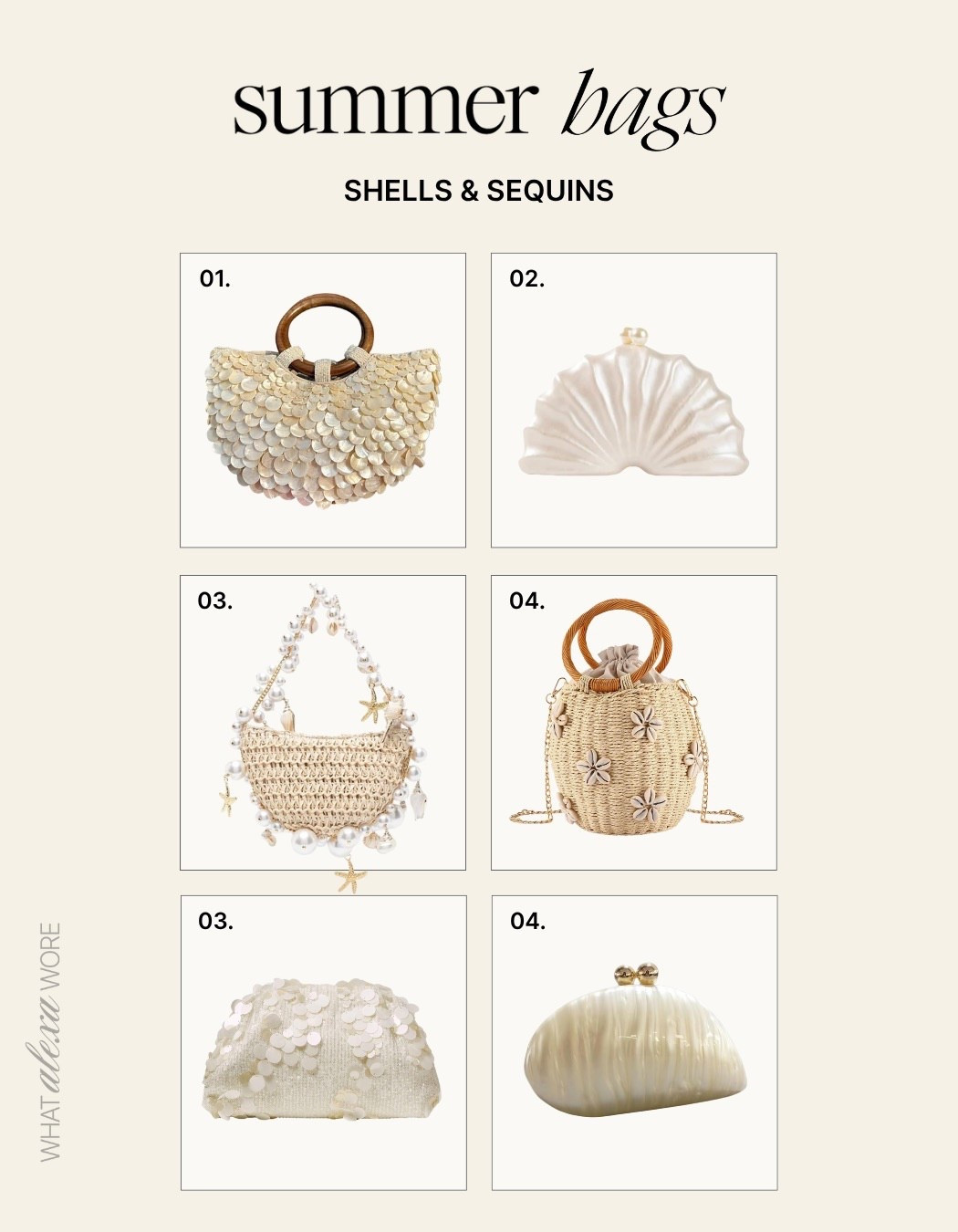 Summer bags: sequin and shells #founditonamazon #amazonfashion #amazonfinds



#LTKFindsUnder50 #LTKStyleTip #LTKItBag
