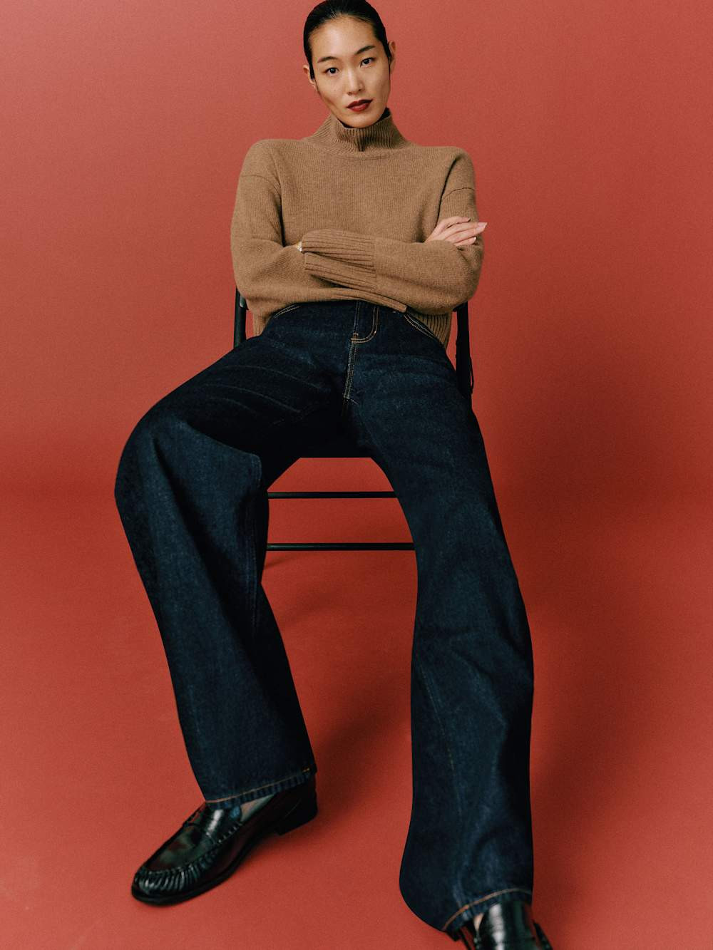 March Regenerative Wool Cropped Turtleneck | Reformation (Global)